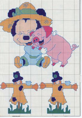 Schema punto croce Disney babies 2